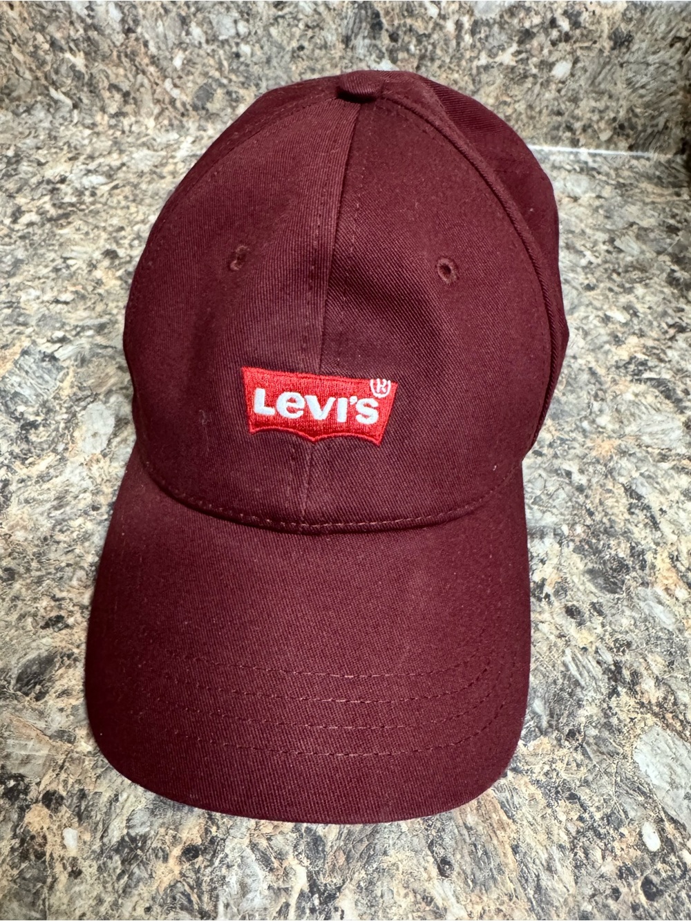 Kids Levi's Burgundy Baseball Cap with Red Logo (58cm/23in)